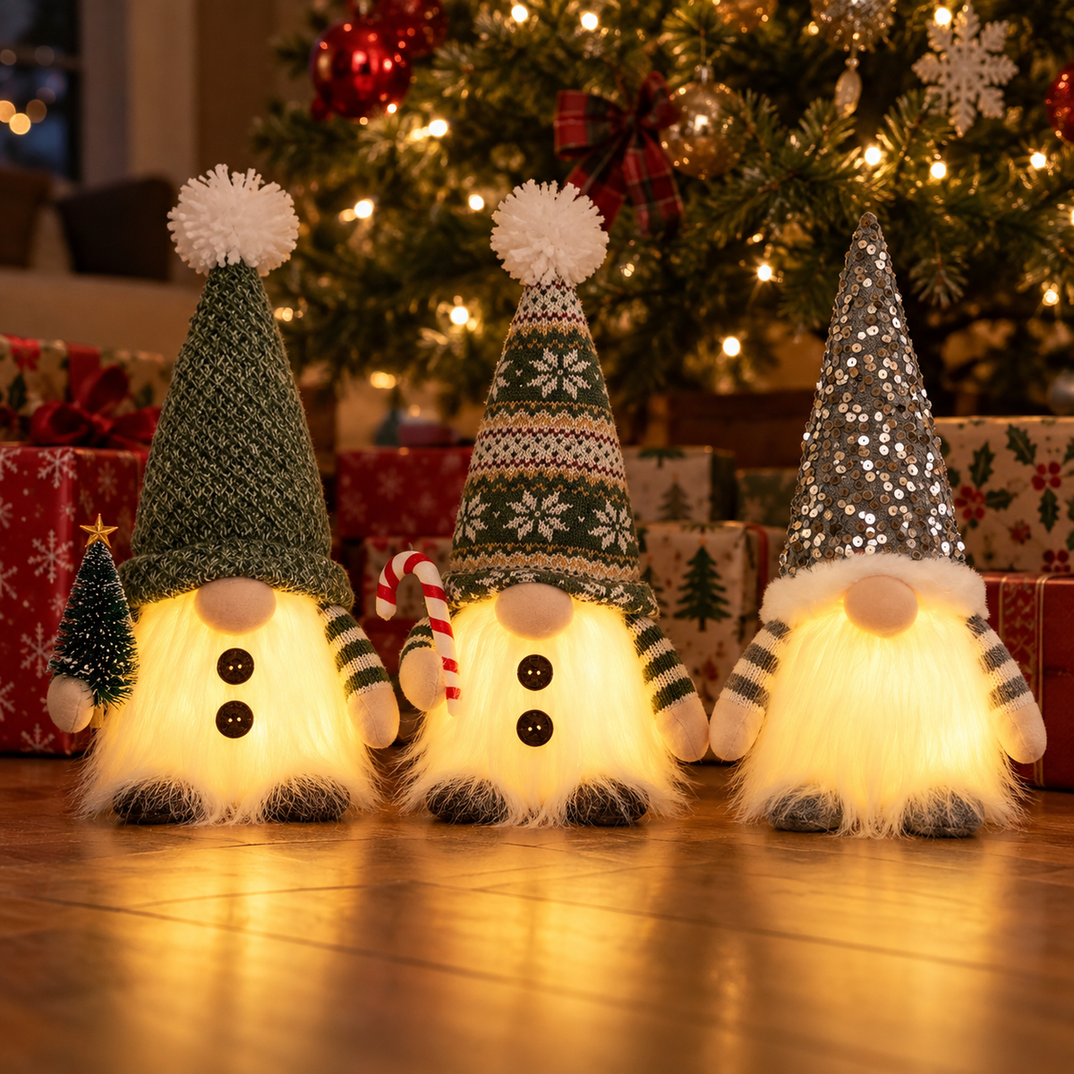 Nordilum™ Glow Gnome — Light-Up Christmas Gnome