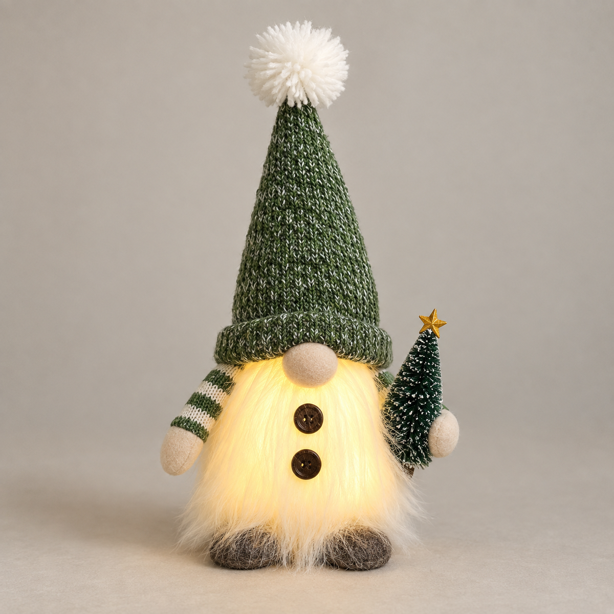 Nordilum™ Glow Gnome — Light-Up Christmas Gnome