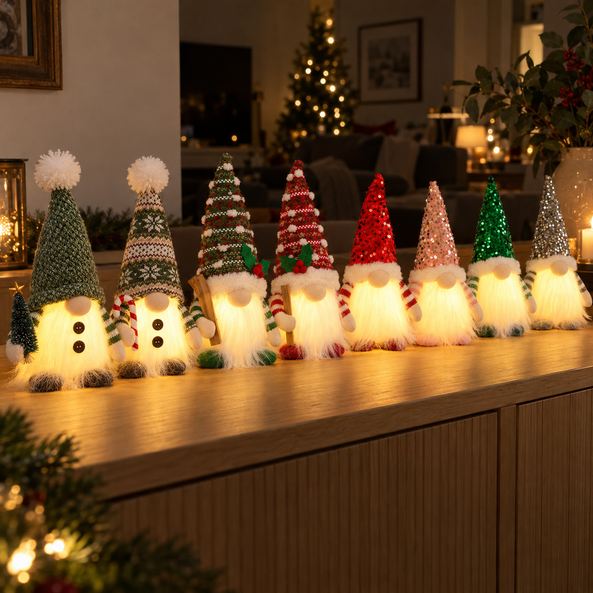 Nordilum™ Glow Gnome — Light-Up Christmas Gnome