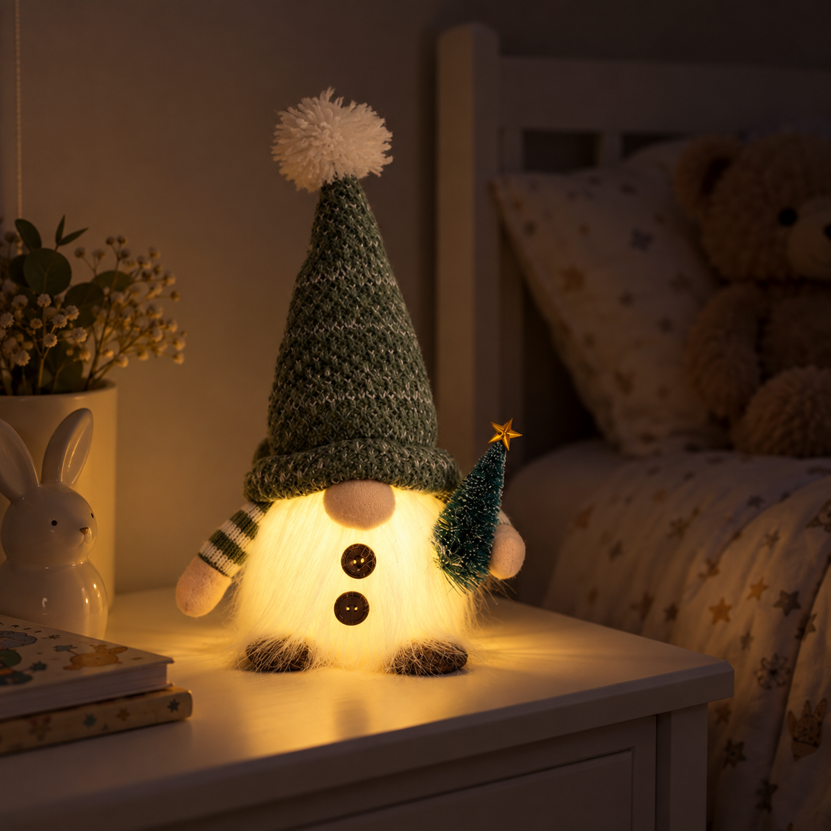 Nordilum™ Glow Gnome — Light-Up Christmas Gnome