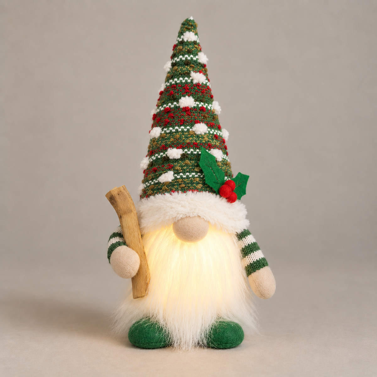 Nordilum™ Glow Gnome — Gnomo navideño con luz